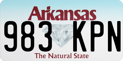 AR license plate 983KPN