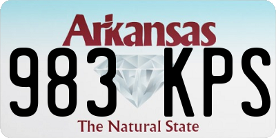 AR license plate 983KPS