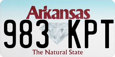 AR license plate 983KPT
