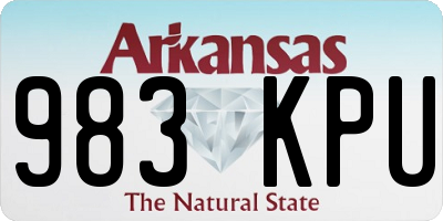 AR license plate 983KPU