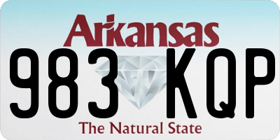 AR license plate 983KQP