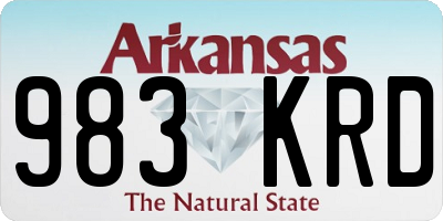 AR license plate 983KRD