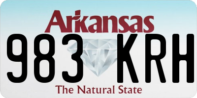 AR license plate 983KRH