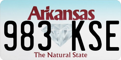 AR license plate 983KSE