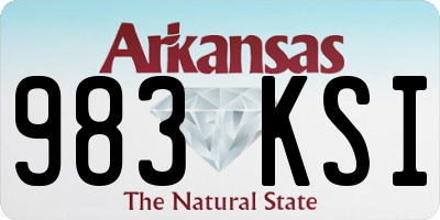 AR license plate 983KSI