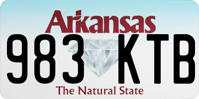 AR license plate 983KTB