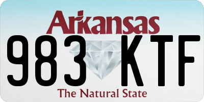 AR license plate 983KTF
