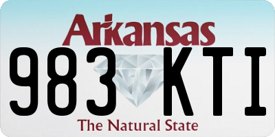 AR license plate 983KTI