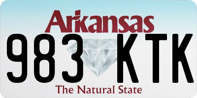 AR license plate 983KTK