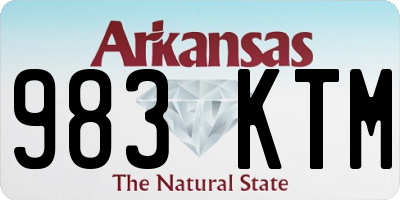 AR license plate 983KTM