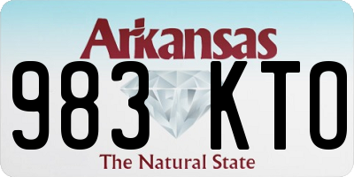 AR license plate 983KTO