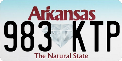 AR license plate 983KTP