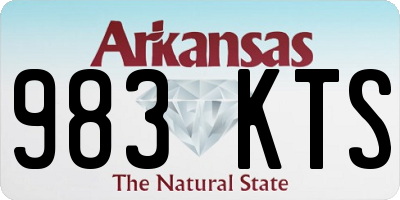 AR license plate 983KTS