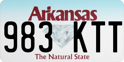 AR license plate 983KTT
