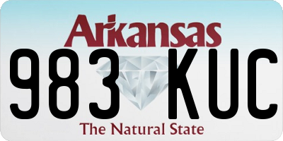 AR license plate 983KUC