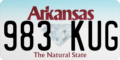 AR license plate 983KUG