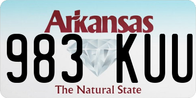 AR license plate 983KUU