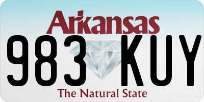 AR license plate 983KUY