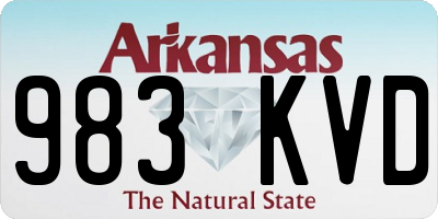 AR license plate 983KVD