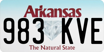 AR license plate 983KVE