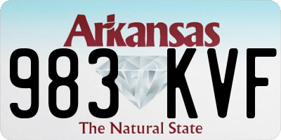 AR license plate 983KVF