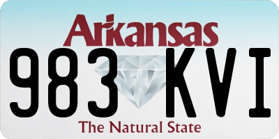 AR license plate 983KVI