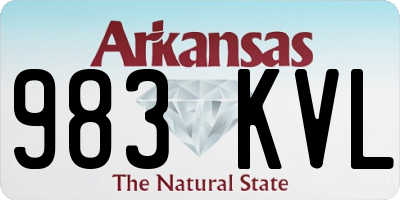AR license plate 983KVL