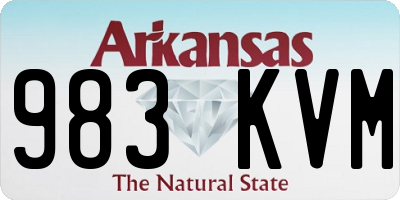 AR license plate 983KVM