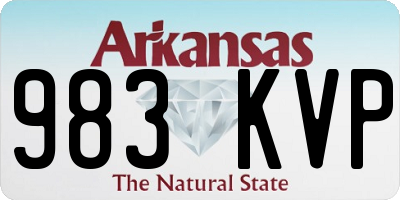AR license plate 983KVP