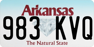 AR license plate 983KVQ