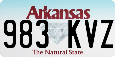 AR license plate 983KVZ