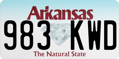 AR license plate 983KWD