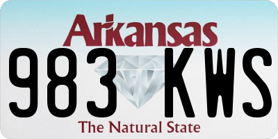 AR license plate 983KWS