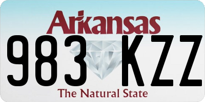 AR license plate 983KZZ