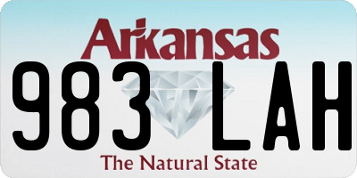 AR license plate 983LAH