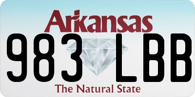 AR license plate 983LBB