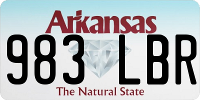 AR license plate 983LBR