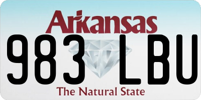 AR license plate 983LBU
