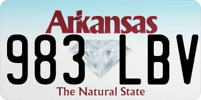 AR license plate 983LBV