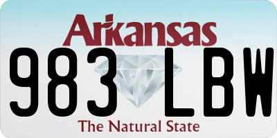 AR license plate 983LBW