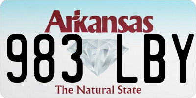 AR license plate 983LBY
