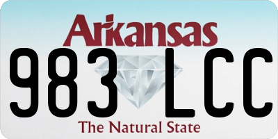 AR license plate 983LCC