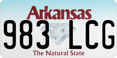 AR license plate 983LCG