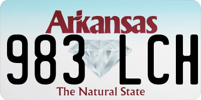 AR license plate 983LCH