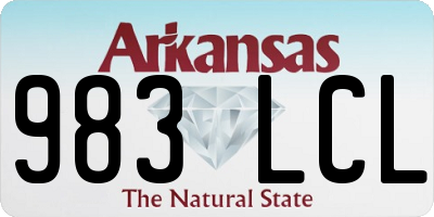 AR license plate 983LCL