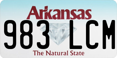 AR license plate 983LCM