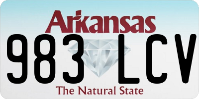 AR license plate 983LCV