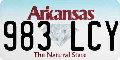 AR license plate 983LCY