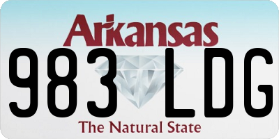 AR license plate 983LDG