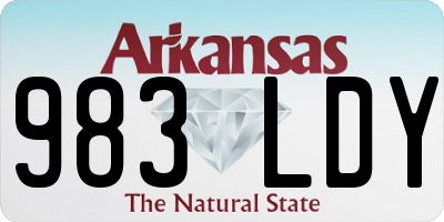 AR license plate 983LDY
